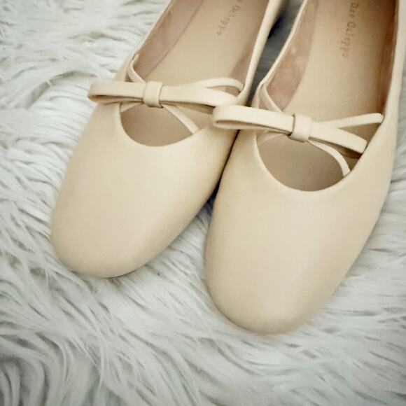 DEE OCLEPPO | Dixon Ballerinas Ballet Flats Bow Mary Jane Nude Blush | Size 8.5 - Picture 5 of 11